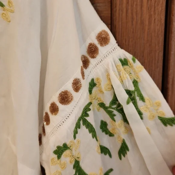 🎉Sundance Moroccan Dreams Beachy Tunic Top Size M - Picture 6 of 9